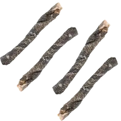 Salmon Skin Twists Chews