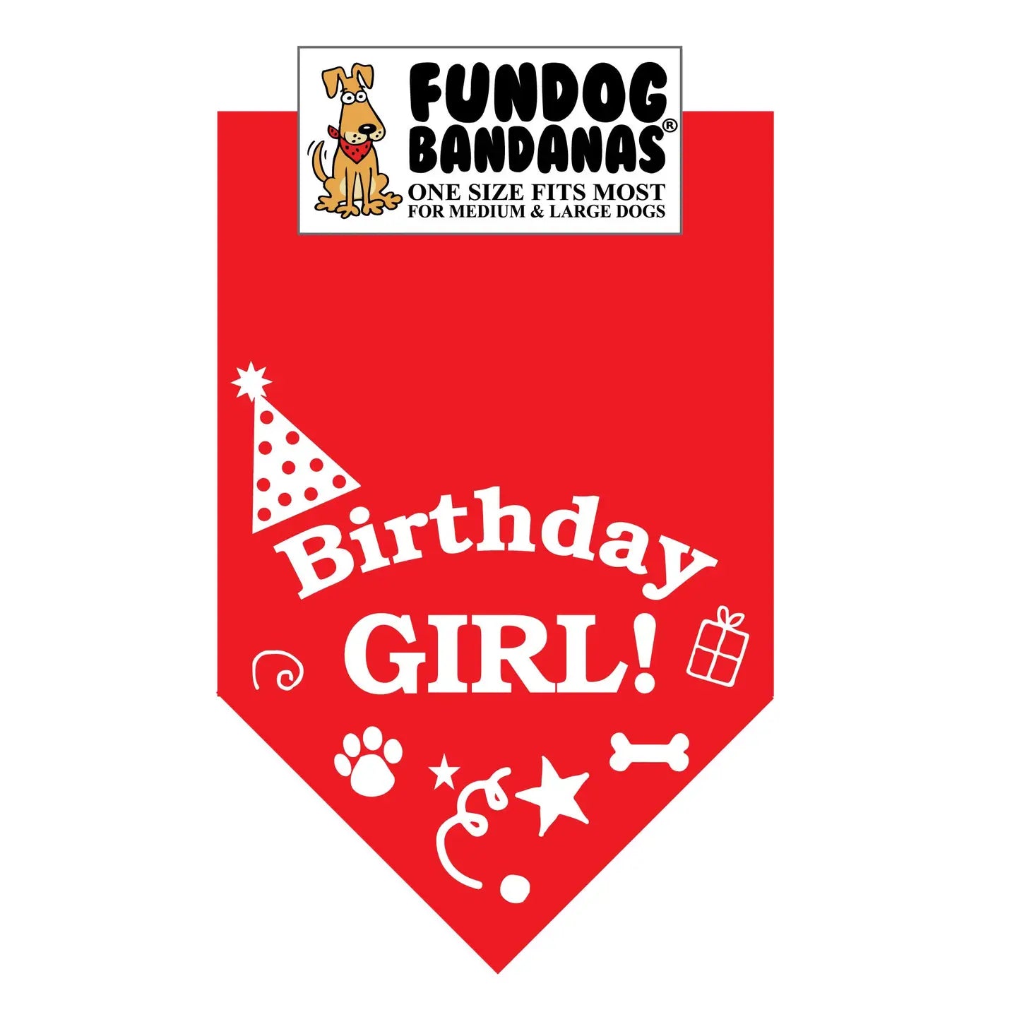 Birthday Bandana Medium - Large