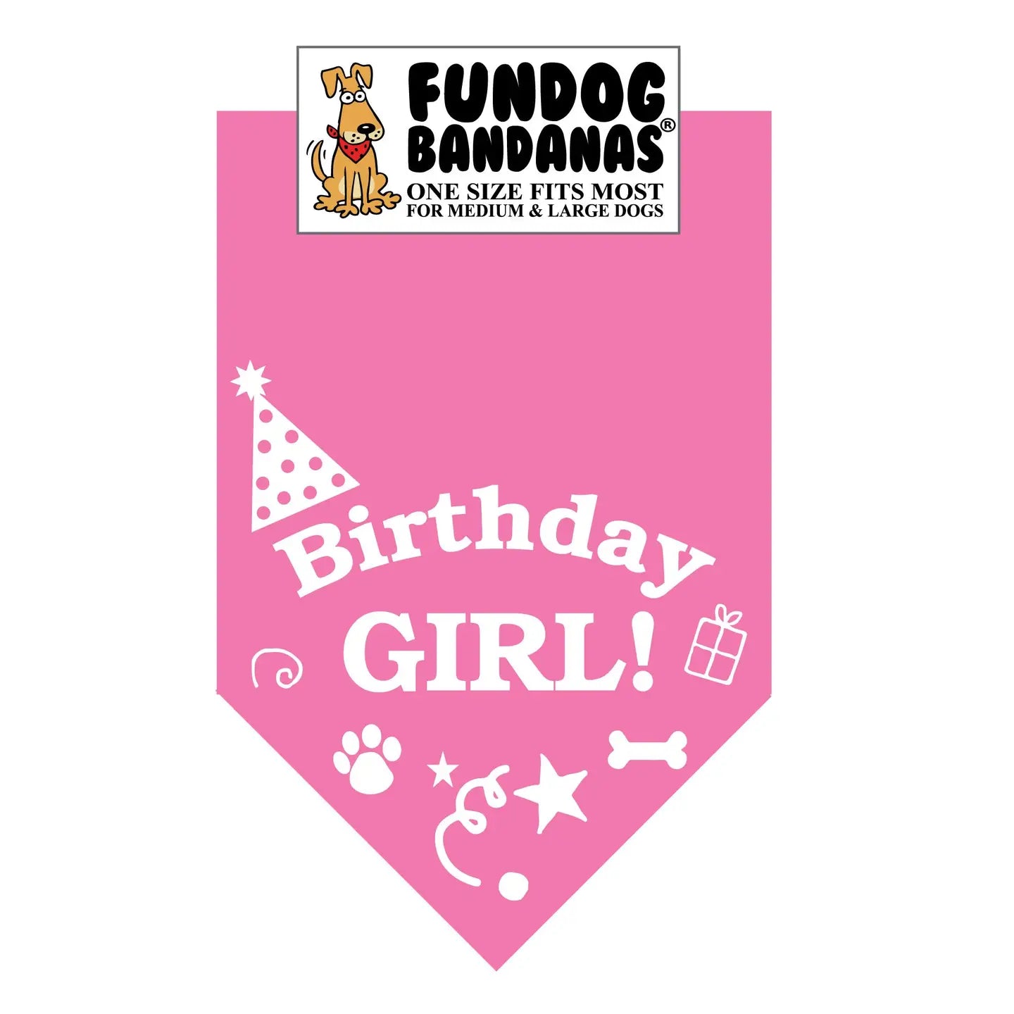 Birthday Bandana Medium - Large