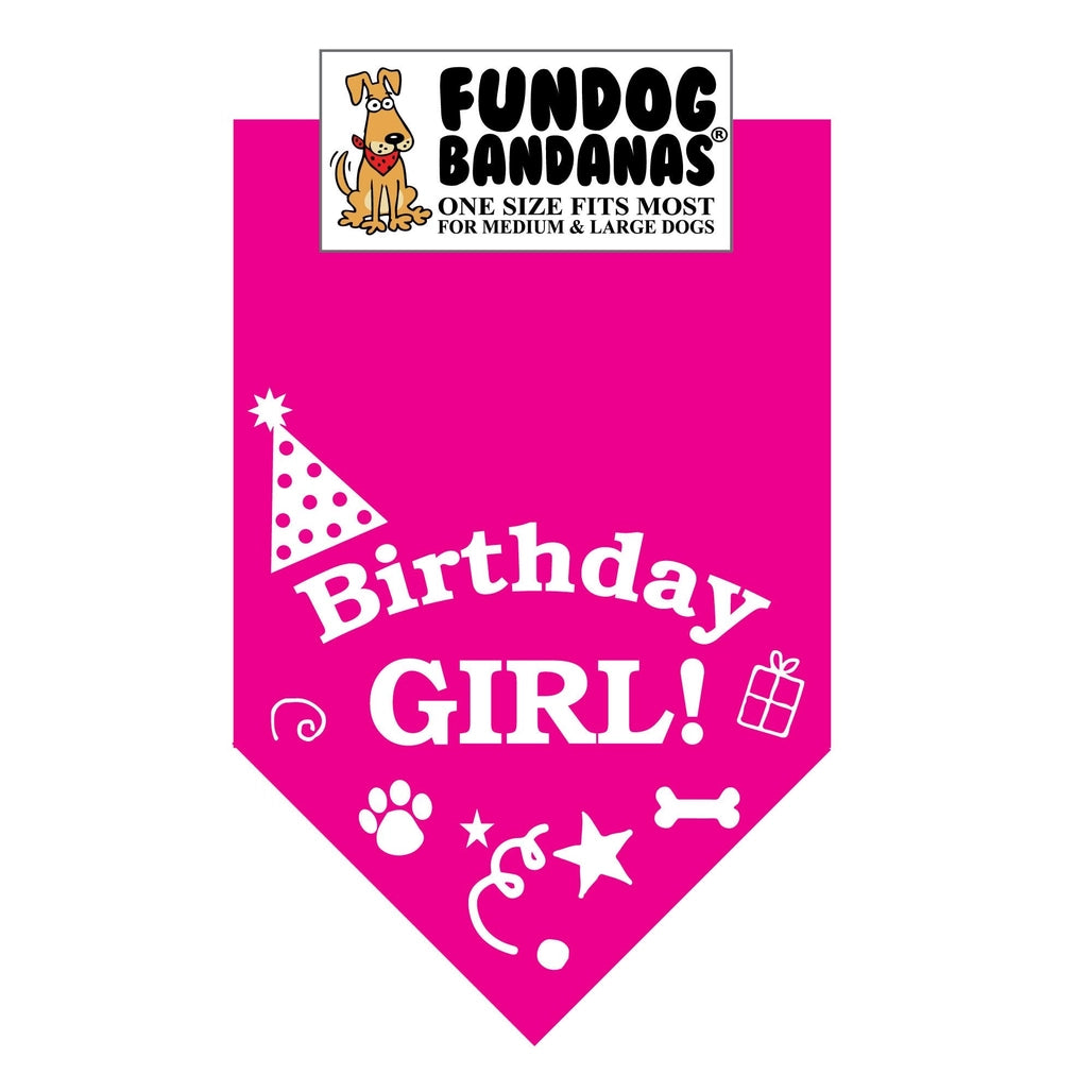 Birthday Bandana Medium - Large